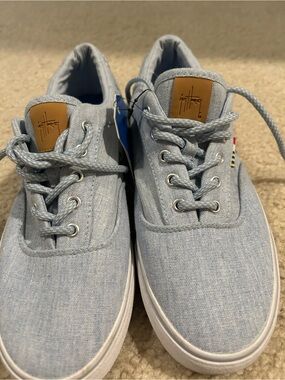 Guy Harvey Women’s Lace-up Boat/Deck/Sailing/Sneakers/Flats Canvas Sneakers 8.5
